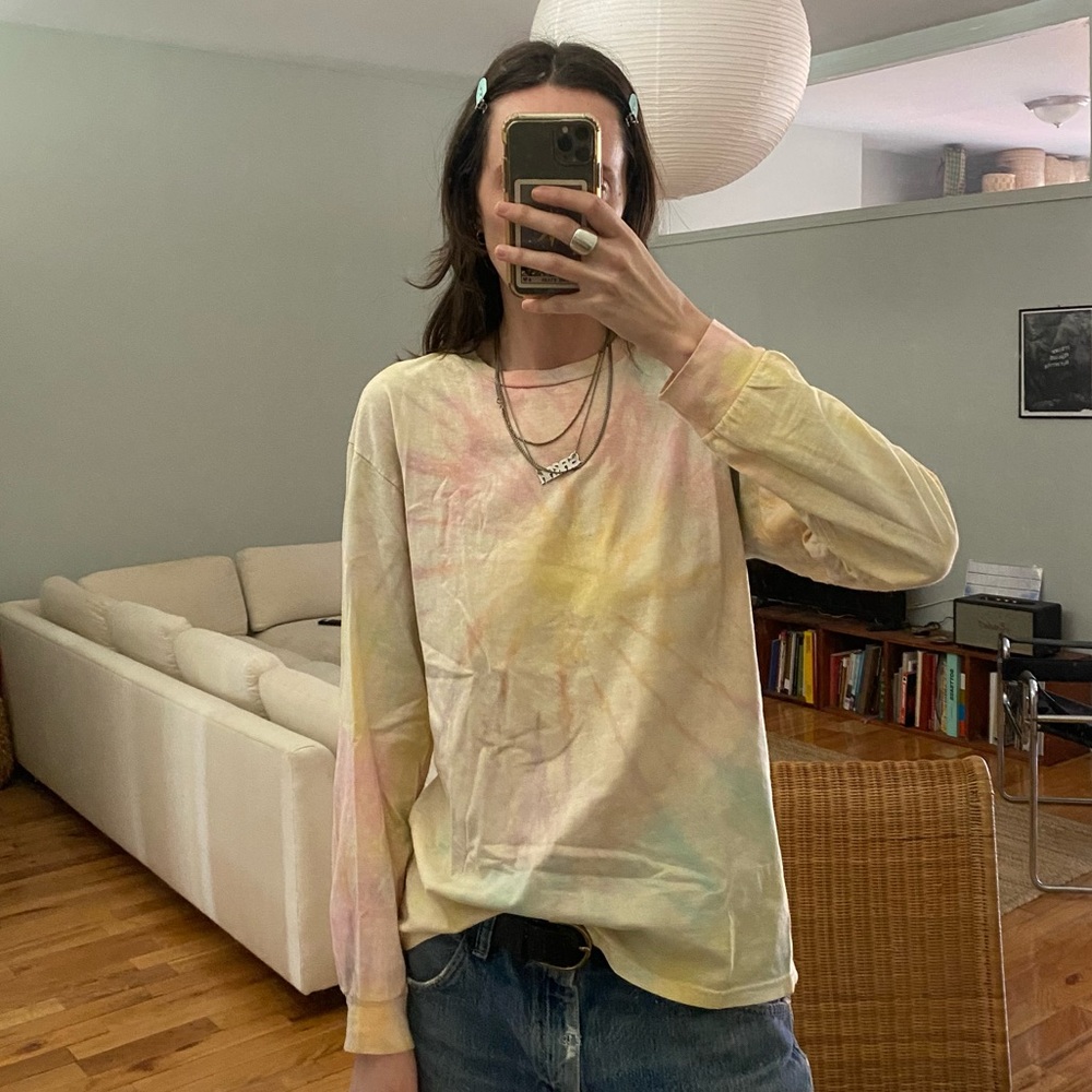 Custom tie dye long sleeve